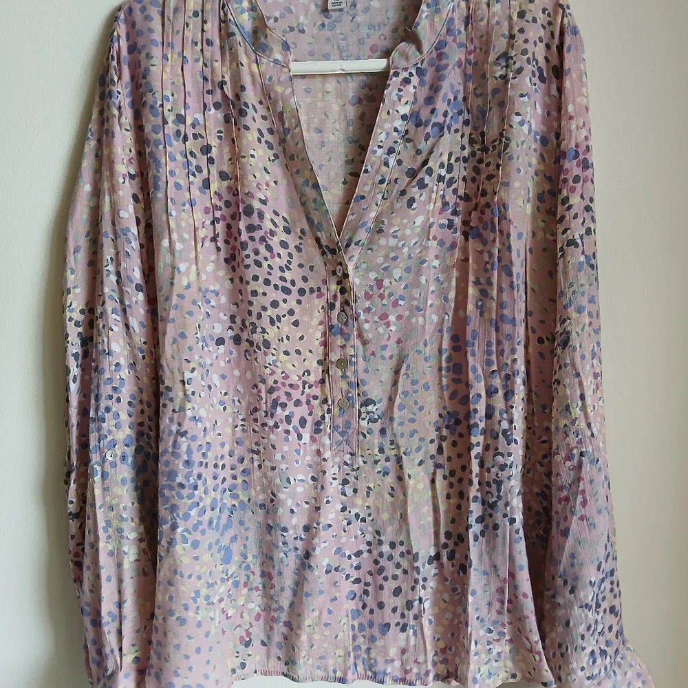 Zac & Rachel Multicolor Blouse Top Size XL - Picture 13 of 13